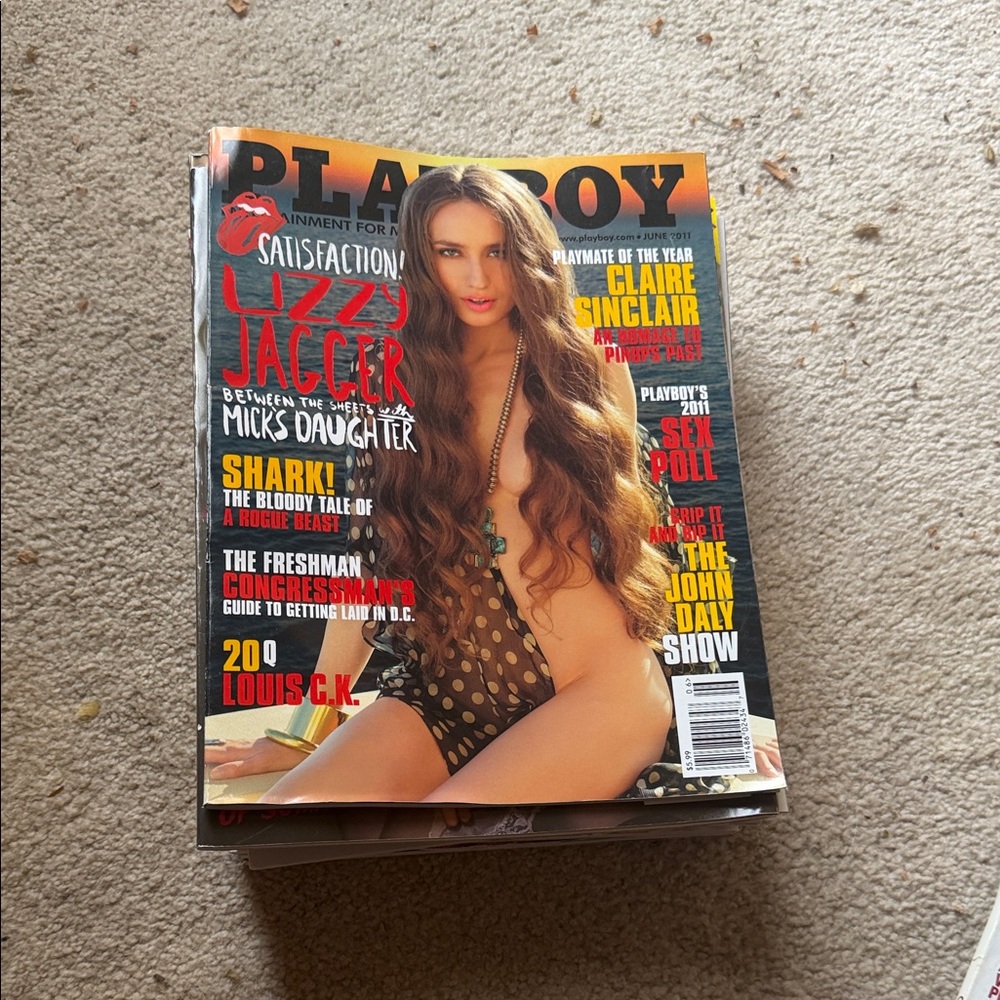 PLAYBOY Cover with Red and Yellow Accents